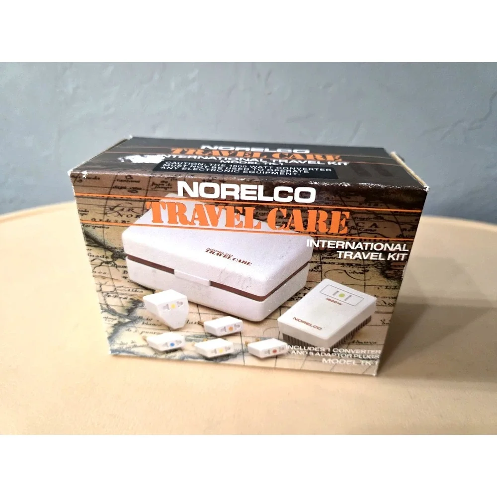 Norelco Travel Care TK1 Plug International European Travel Converter Adapter Kit